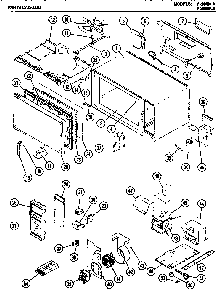 Microwave Parts Diagram and Parts List for P2000MA  Amana Microwave