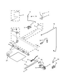 Manifold Parts Diagram and Parts List for AGR4230BAW0  Amana Range
