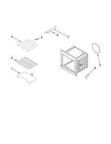 Internal Oven Parts Diagram and Parts List for JJW8430DDB13  Jenn-Air Wall Oven