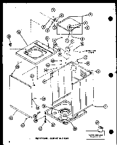 Section 3 Diagram and Parts List for LW1200 P7762101W W Amana Washer