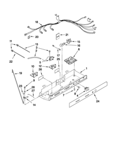 Control Parts Diagram and Parts List for MSD2572VES03  Maytag Refrigerator