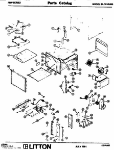 Replacement Parts Diagram and Parts List for SA1010000  Amana Microwave