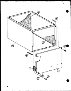 Cabinet Diagram and Parts List for LAH3A P52799-7C Amana Air Conditioner