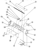 GRAPHIC PANEL, CONTROL HOOD AND CONTROLS Diagram and Parts List for LE8267L2 PLE8267L2 Amana Dryer