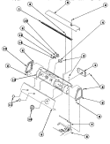GRAPHIC PANEL, CONTROL HOOD AND CONTROLS Diagram and Parts List for LE8267L2 PLE8267L2 Amana Dryer
