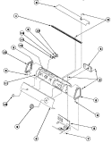GRAPHIC PANEL, CONTROL HOOD AND CONTROLS Diagram and Parts List for LE8267L2 PLE8267L2 Amana Dryer