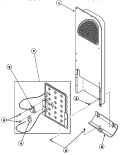 HEATER BOX ASSY ORIGINALLY ON ELEC DRYER Diagram and Parts List for LE8267L2 PLE8267L2 Amana Dryer