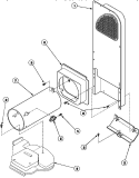 HEATER BOX ASSY ORIGINALLY ON GAS DRYER Diagram and Parts List for LE8267L2 PLE8267L2 Amana Dryer
