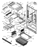 Part Location Diagram of 10436807 Whirlpool EXT, GL SHELF FRONT NLA
