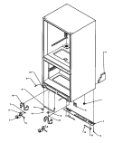 ROLLERS / DRAIN TUBE Diagram and Parts List for BS20RB P1161507W Amana Refrigerator
