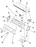 GRAPHIC PANEL, CTRL MTG PLATE AND CTRLS Diagram and Parts List for LW6163WM PLW6163WM A Amana Washer