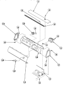 GRAPHIC PANEL, CTRL MTG PLATE AND CTRLS Diagram and Parts List for LW6163WM PLW6163WM A Amana Washer
