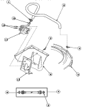 INLET / FILL HOSE & MIXING VLV MTG BRKT Diagram and Parts List for LW6163WM PLW6163WM A Amana Washer