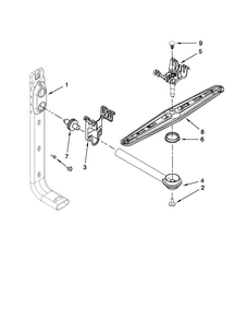 Upper Wash And Rinse Parts Diagram and Parts List for MDBS469PAW0  Maytag Dishwasher