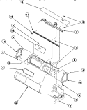 GRAPHIC PANEL, CONTROL HOOD AND CONTROLS Diagram and Parts List for LG8163LM PLG8163LM Amana Dryer