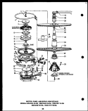 MOTOR Diagram and Parts List for DCS2151LOA DCS21501LOA Amana Dishwasher