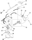 GAS VALVE, IGNITER & GAS CONVERSION KITS Diagram and Parts List for LG8163LM PLG8163LM Amana Dryer