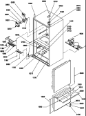 CONTROLS / SHIELDS / HINGES / TRIM Diagram and Parts List for BRF20TLW P1199201W L Amana Refrigerator