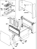 CONDENSER ASSY / HIGH VOLTAGE BOX Diagram and Parts List for BRF20TLW P1199201W L Amana Refrigerator