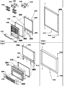 DOOR ASSEMBLIES Diagram and Parts List for BRF20TLW P1199201W L Amana Refrigerator