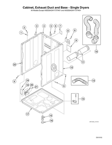 Part Location Diagram of D510903 Maytag Access panel plate