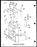 Part Location Diagram of B5744302 Whirlpool HINGE, TOP
