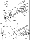 Part Location Diagram of 12106223 Whirlpool Handle, frz dr (sil)