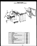 DETERGENT CUP DETAIL Diagram and Parts List for ZDW-860-D  Amana Dishwasher