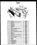 CONTROL PANEL Diagram and Parts List for ZDW-880-D  Amana Dishwasher