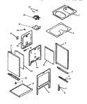 OVEN ASSY Diagram and Parts List for ARC700WW P1142698NWW Amana Range
