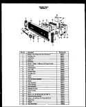 CONTROL PANEL Diagram and Parts List for ZDW-864-D  Amana Dishwasher