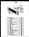 CONTROL PANEL Diagram and Parts List for ZDW-855-D  Amana Dishwasher