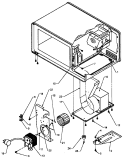 INTERIOR ELEC COMPONENTS AND MTG PARTS Diagram and Parts List for EFS65D P4020006601 Menumaster Microwave