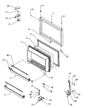 FZ DOOR ASSY Diagram and Parts List for THI21S3L P1194704W L Amana Refrigerator