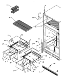 CABINET SHELVING Diagram and Parts List for THI21S3L P1194704W L Amana Refrigerator