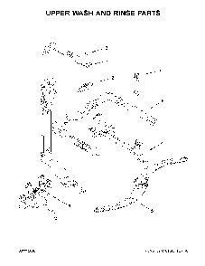 Upper Wash And Rinse Parts Diagram and Parts List for 66514815N611  Kenmore Dishwasher