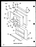 Part Location Diagram of B5750902 Whirlpool CENTER HINGE ASSEMBLY
