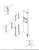 FZ DOOR HINGE AND TRIM PARTS Diagram and Parts List for SXD22S2L P1190416W L Amana Refrigerator