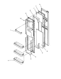 FZ DOOR Diagram and Parts List for SXD22S2L P1190416W L Amana Refrigerator