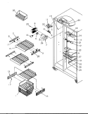 FZ SHELVING AND REF LIGHT Diagram and Parts List for SXD22S2L P1190416W L Amana Refrigerator