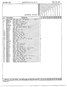 Fresh Food Door Assembly Page 2 Diagram and Parts List for 24972A  Admiral Refrigerator