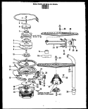 MOTOR Diagram and Parts List for ZDW-860-D  Amana Dishwasher