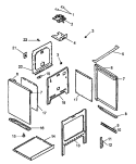 OVEN ASSY Diagram and Parts List for ARHC7700E P1142638N E Amana Range