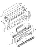 BACKGUARD ASSY Diagram and Parts List for ARHC7700E P1142638N E Amana Range