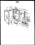 TUB DETAILS Diagram and Parts List for ZDW-880-D  Amana Dishwasher