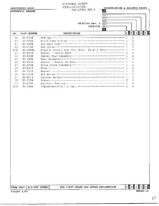 Automatic Washer-transmission Page 3 Diagram and Parts List for 6539A REV A Norge Washer