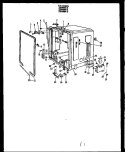 TUB DETAILS Diagram and Parts List for ZDW-860-D  Amana Dishwasher