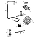 SPRAY ARM / RACK PARTS Diagram and Parts List for ASU9000CBS P1182609W Amana Dishwasher