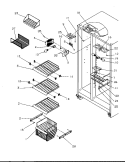 Part Location Diagram of W11384469 Whirlpool Refrigerator Door Switch