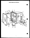 Page 1 Diagram and Parts List for DUR20219OK  Amana Dishwasher